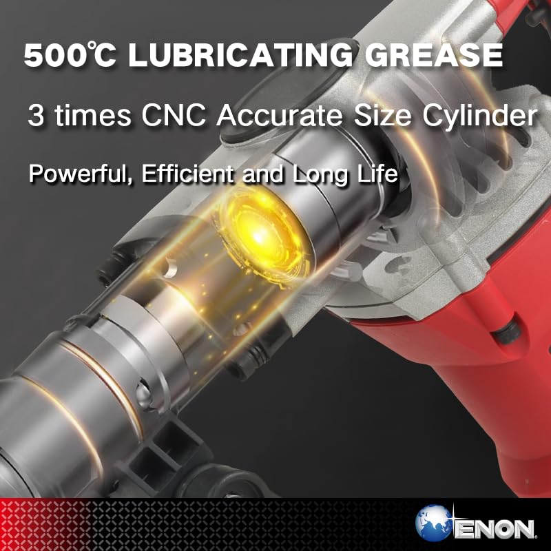 Enon 1100W Demolition Hammer 7Kg, Side Handle, Convenient & Comfortable Operation, Strong & Durable Use, 230V, 50Hz, 3900Bpm (Xe-3501) - Black Enon 1100W Demolition Hammer 7Kg, Side Handle, Convenient & Comfortable Operation, Strong & Durable Use, 230V, 50Hz, 3900Bpm (Xe-3501) - Black